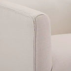 Poltrona girevole accentata Comfort Pointe Elm con base a gonna
