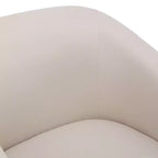 Poltrona girevole accentata Comfort Pointe Elm con base a gonna