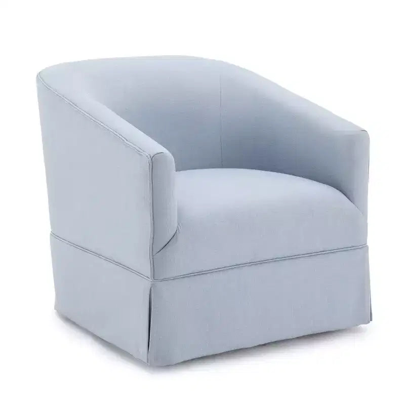 Poltrona girevole accentata Comfort Pointe Elm con base a gonna