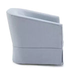 Poltrona girevole accentata Comfort Pointe Elm con base a gonna