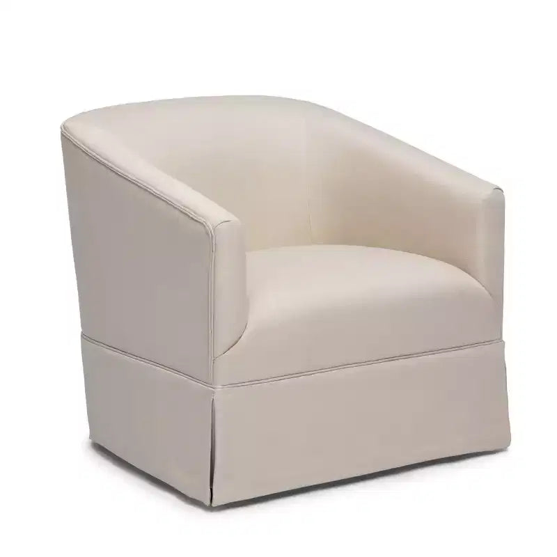 Poltrona girevole accentata Comfort Pointe Elm con base a gonna