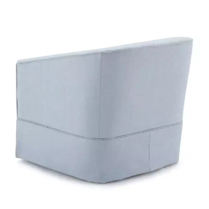 Poltrona girevole accentata Comfort Pointe Elm con base a gonna