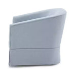 Poltrona girevole accentata Comfort Pointe Elm con base a gonna