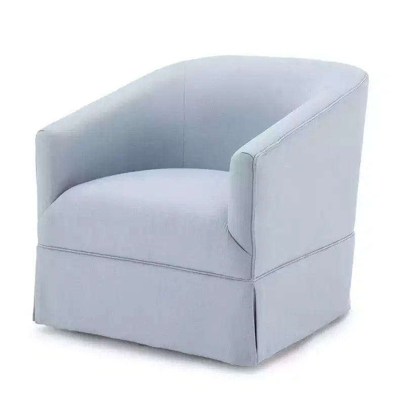 Poltrona girevole accentata Comfort Pointe Elm con base a gonna