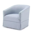 Poltrona girevole accentata Comfort Pointe Elm con base a gonna
