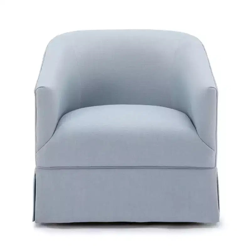 Poltrona girevole accentata Comfort Pointe Elm con base a gonna