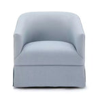 Poltrona girevole accentata Comfort Pointe Elm con base a gonna