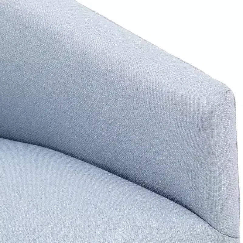 Poltrona girevole accentata Comfort Pointe Elm con base a gonna