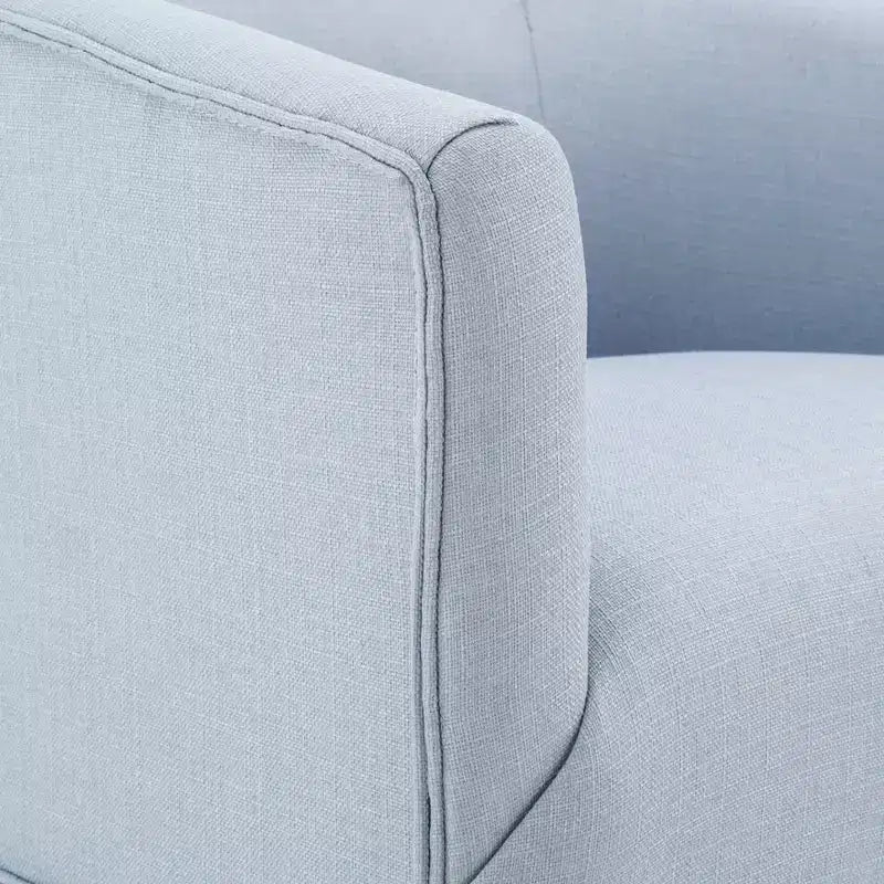 Poltrona girevole accentata Comfort Pointe Elm con base a gonna