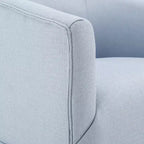 Poltrona girevole accentata Comfort Pointe Elm con base a gonna