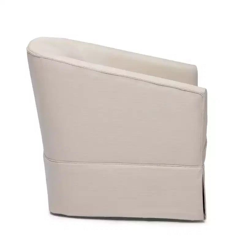 Poltrona girevole accentata Comfort Pointe Elm con base a gonna