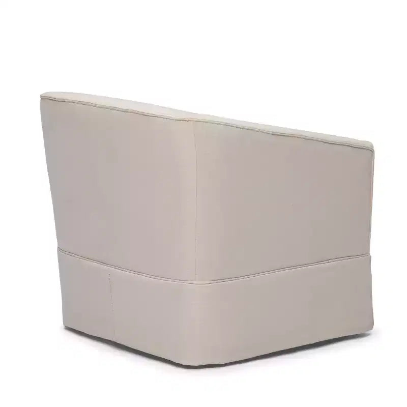 Poltrona girevole accentata Comfort Pointe Elm con base a gonna