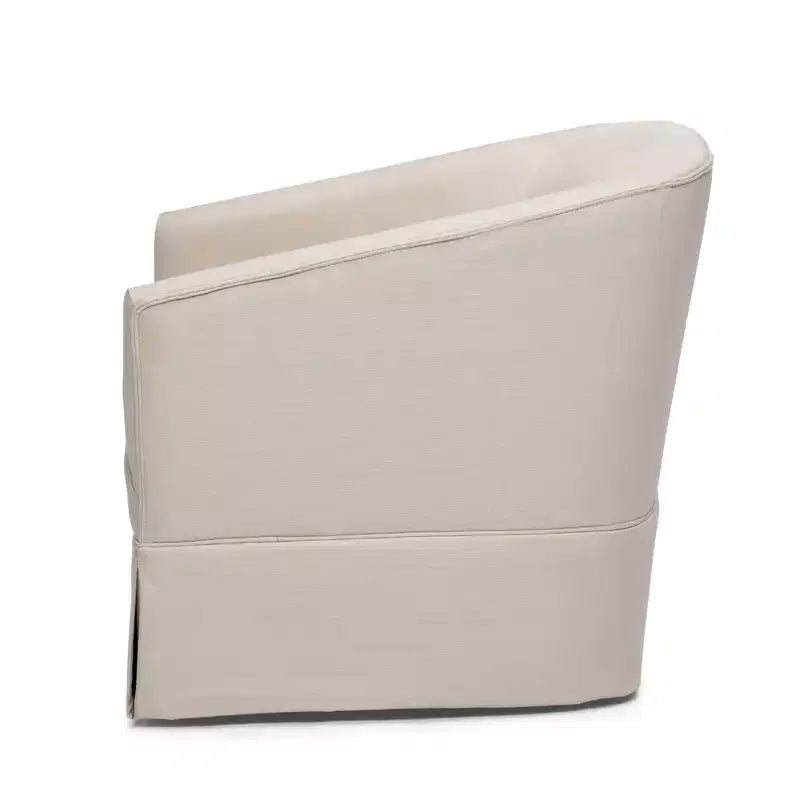 Poltrona girevole accentata Comfort Pointe Elm con base a gonna
