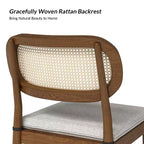 Hartmut Sedie da pranzo moderne Ratten, set da 2 con gambe in legno massello ART OF LIVING DESIGNS