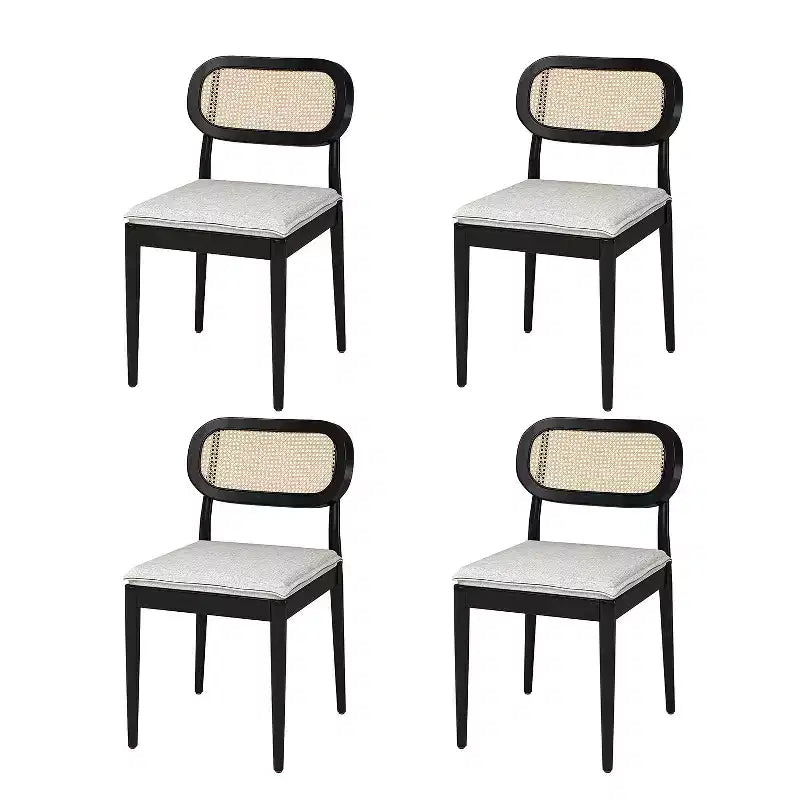 Hartmut Sedie da pranzo moderne Ratten, set da 2 con gambe in legno massello ART OF LIVING DESIGNS