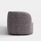 HOMES: Inside + Out Divanetto curvo Pinehush Boho in tessuto Bouclé da 63,75" con cuscini a molle insacchettate