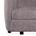 HOMES: Inside + Out Divanetto curvo Pinehush Boho in tessuto Bouclé da 63,75" con cuscini a molle insacchettate