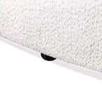 HOMES: Inside + Out Divanetto curvo Pinehush Boho in tessuto Bouclé da 63,75" con cuscini a molle insacchettate