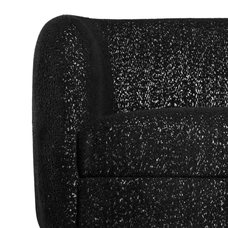 HOMES: Inside + Out Divanetto curvo Pinehush Boho in tessuto Bouclé da 63,75" con cuscini a molle insacchettate