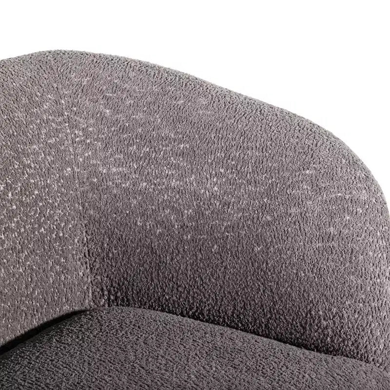 HOMES: Inside + Out Divano Boucle Curvo Pinehush Boho 85" con Cuscini a Molle Insacchettate