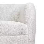 HOMES: Inside + Out Divano Boucle Curvo Pinehush Boho 85" con Cuscini a Molle Insacchettate