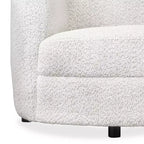 HOMES: Inside + Out Divano Boucle Curvo Pinehush Boho 85" con Cuscini a Molle Insacchettate