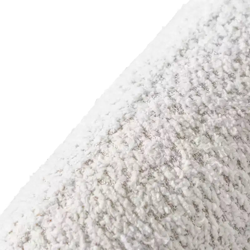 HOMES: Inside + Out Divano Boucle Curvo Pinehush Boho 85" con Cuscini a Molle Insacchettate