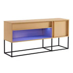 Mobile TV Tidehigh Modern 1 cassetto 24/7 Shop At Home per TV fino a 65 pollici con luci a LED