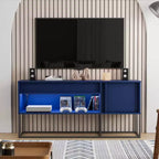 Mobile TV Tidehigh Modern 1 cassetto 24/7 Shop At Home per TV fino a 65 pollici con luci a LED