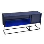 Mobile TV Tidehigh Modern 1 cassetto 24/7 Shop At Home per TV fino a 65 pollici con luci a LED