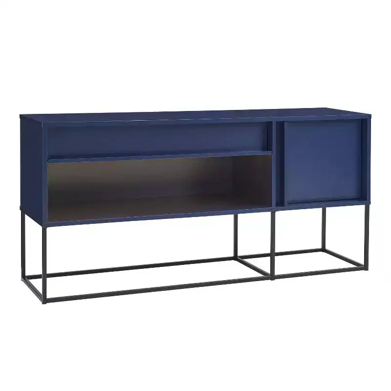 Mobile TV Tidehigh Modern 1 cassetto 24/7 Shop At Home per TV fino a 65 pollici con luci a LED