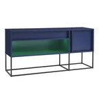 Mobile TV Tidehigh Modern 1 cassetto 24/7 Shop At Home per TV fino a 65 pollici con luci a LED