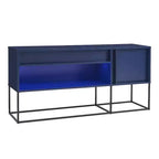 Mobile TV Tidehigh Modern 1 cassetto 24/7 Shop At Home per TV fino a 65 pollici con luci a LED