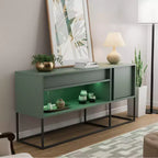 Mobile TV Tidehigh Modern 1 cassetto 24/7 Shop At Home per TV fino a 65 pollici con luci a LED