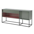 Mobile TV Tidehigh Modern 1 cassetto 24/7 Shop At Home per TV fino a 65 pollici con luci a LED
