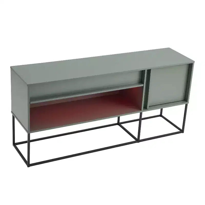 Mobile TV Tidehigh Modern 1 cassetto 24/7 Shop At Home per TV fino a 65 pollici con luci a LED