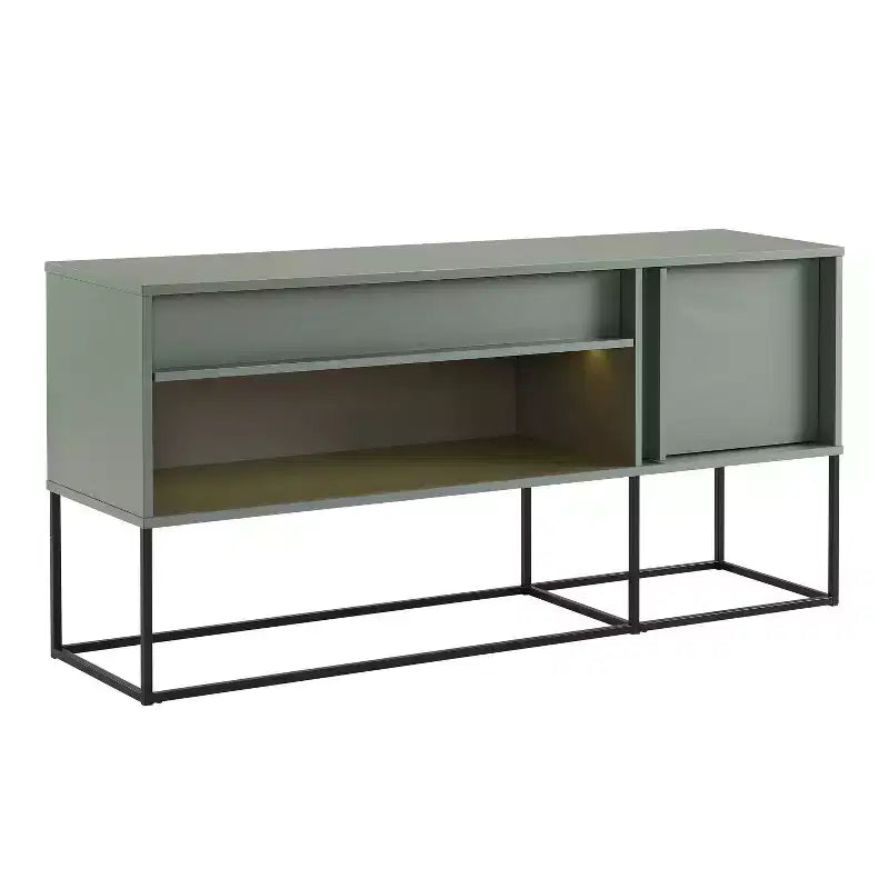 Mobile TV Tidehigh Modern 1 cassetto 24/7 Shop At Home per TV fino a 65 pollici con luci a LED