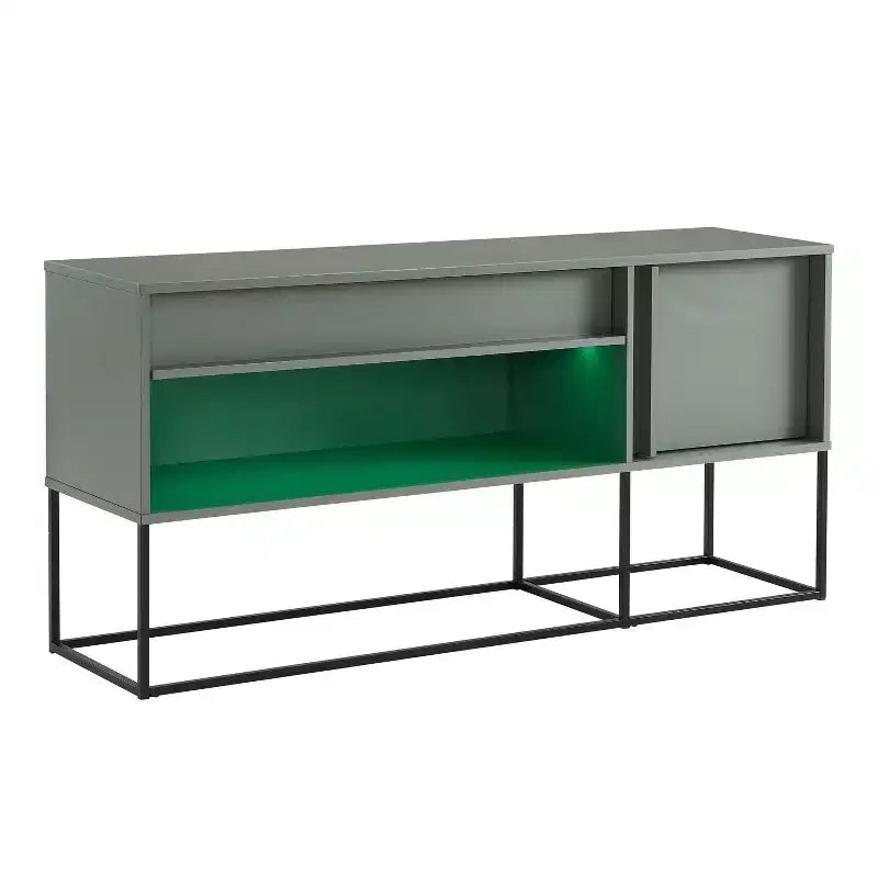 Mobile TV Tidehigh Modern 1 cassetto 24/7 Shop At Home per TV fino a 65 pollici con luci a LED