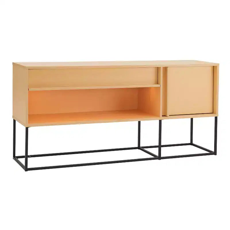Mobile TV Tidehigh Modern 1 cassetto 24/7 Shop At Home per TV fino a 65 pollici con luci a LED