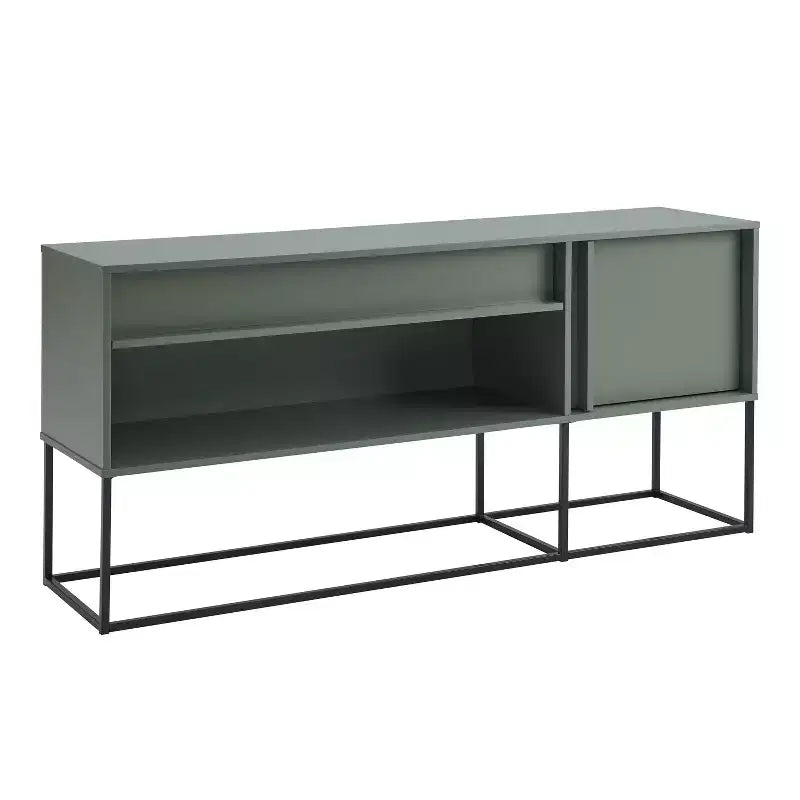 Mobile TV Tidehigh Modern 1 cassetto 24/7 Shop At Home per TV fino a 65 pollici con luci a LED