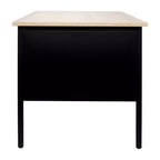 Flash Furniture Cambridge Scrivania a piedistallo singolo di grado commerciale con cassetti con serratura e struttura in metallo
