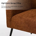 Set di 2 Poltrone Guy Moderne in Bouclé con gambe in metallo ART OF LIVING DESIGNS