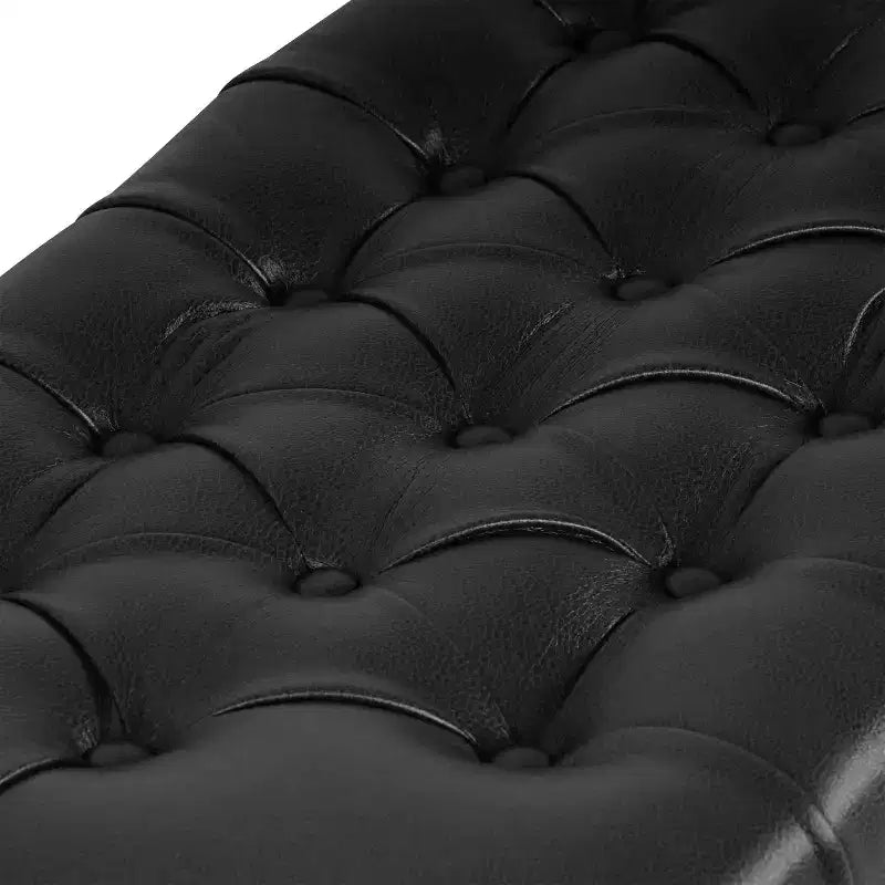 Panca contenitore trapuntata Ainsley in similpelle - HomePop