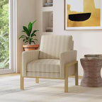 Poltrona d'accento con struttura in legno - HomePop