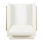 Poltrona d'accento con struttura in legno - HomePop