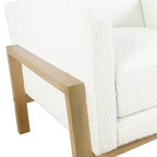 Poltrona d'accento con struttura in legno - HomePop