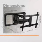 Supporto da parete Promounts Full Motion per TV da 37 a 100 pollici fino a 68 kg