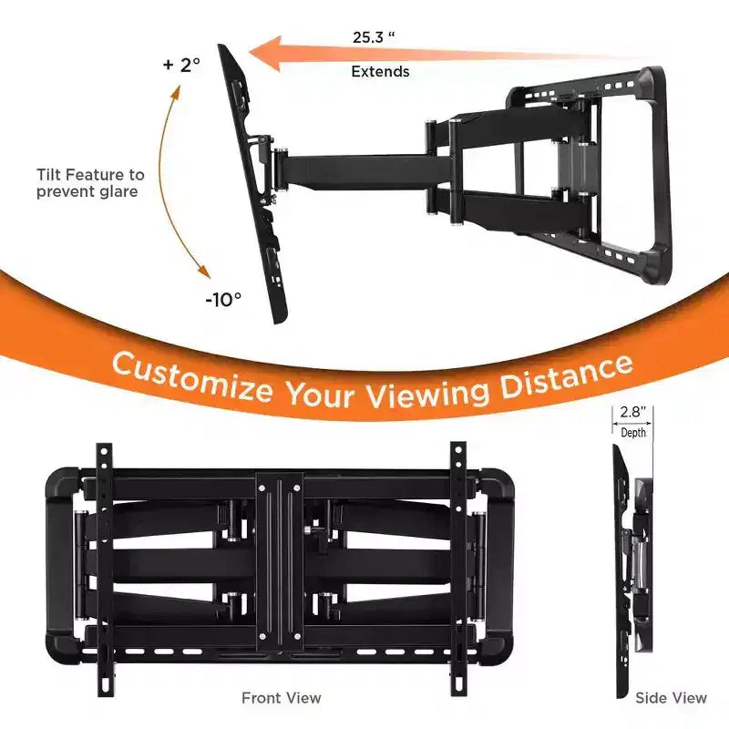 Supporto da parete Promounts Full Motion per TV da 37 a 100 pollici fino a 68 kg