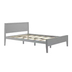 Max & Lily Letto matrimoniale, letto a piattaforma classico in legno massiccio con testiera a pannelli per bambini