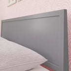Max & Lily Letto matrimoniale, letto a piattaforma classico in legno massiccio con testiera a pannelli per bambini